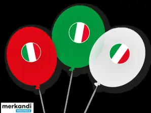ITALY 9 Latex Balloons 90 cm