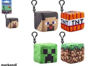 Minecraft Plush Clip on assorted 4 ply 8 cm