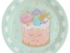 Crazy Cake 8 Paper Plate 23 cm