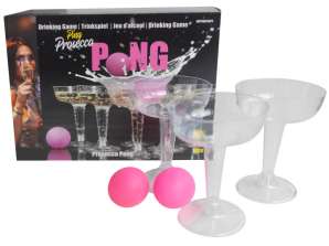 Gėrimo žaidimas Prosecco Pong