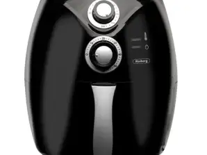 Air Fryer Rosberg Premium RP51980C, 1600W, 2,6 litres, 80°C~200°C, Minuterie, Noir