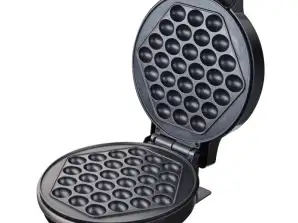 Gaufrier à bulles Rosberg R51442H, 1000W, Gaufre à bulles, Antiadhésif, Noir