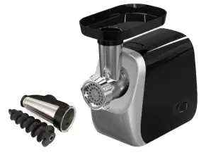 Meat Grinder with Tomato Attachment Rosberg Premium RP51991B, 1300W, Reverse Control, 2 Discs, Black/Stainless Steel