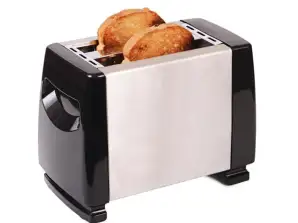 Toaster for Bread Rosberg R51440AS, 750W, 2 slices, Stainless Steel/Black