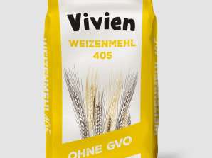 25kg Vivien Premium Wheat Flour Type 405, 25kg Premium wheat flour type 405, 25kg Premium Farine de blé type 405