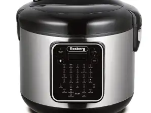 Multi Cooker with 31 programs Rosberg R51985F5, 780W, 5L, Non-stick coating, Stainless steel