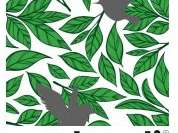 Čajna brisača - 50x70 Design Art zelena - 100% bombaž - 230gr/m2