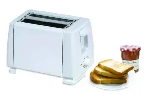 Toaster for Slices Rosberg R51440A, 750W, 2 slices, 6 levels, White
