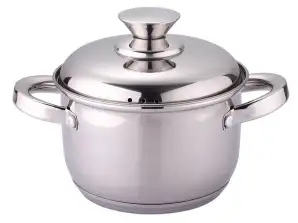 Cooking Pot with Metal Lid Rosberg R51210L18S, 18 cm, 2.5 liters, Induction, Stainless Steel