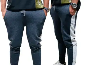 Pantaloni da jogging da uomo 60% cotone 40% poliestere elasticizzati