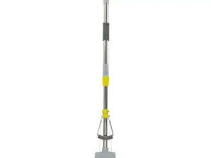Tergicristallo per pavimenti - Mop Rosberg R51120I, 120 cm, Manico telescopico, Per tutte le superfici, giallo