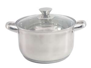 Cooking Pot with Lid Rosberg R51210L16, 16 cm, 1.8 liters, Induction, Stainless Steel