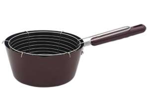 Casserole with Frying Basket Rosberg R51213B, 22 cm, Non-Stick, Red
