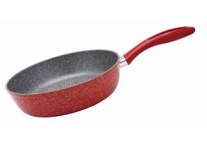 Deep Pan Rosberg Premium RP54419A26D, 26cm, Marble Coating, Induction, Red