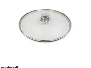 Rosperg R51210GC28 High-Quality Glass/Stainless Steel Lid, 28cm - Bulk Pack of 10