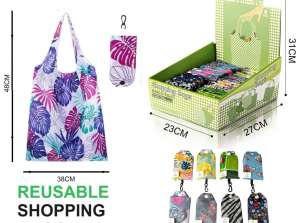 Fantasy Shopping bags - 48cm x 38cm Foldable, Washable, Reusable - Waterproof Fabric Reusable Large Grocery Bag