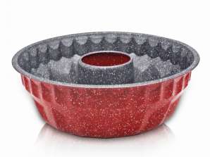 Voltz V51223RE, Cake mould, 26.5 см, Marble non-stick coating, Red