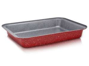 Baking tray Voltz RP51222RS37, 37 cm, Marble finish, Rectangular, Red