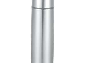Thermos Rosberg R52010A, 1 liter, With Bag and Cup, Stopper, Stainless Steel