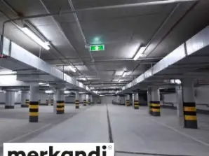 Vattentät Display med dubbla funktioner 2x58W IP65 6400K - Anpassningsbar till LED-rör, med rör ingår