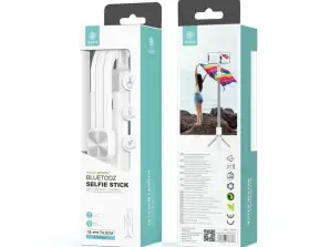 White 16-74.5cm Selfie Stick Tripod, All In One Extendable & Portable IPhone Tripod Selfie Stick