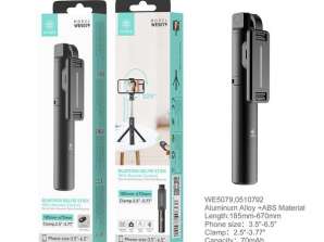 Bluetooth selfie stick, wireless, expandable mini tripod, with shutter, with remote control, for iOS/Android