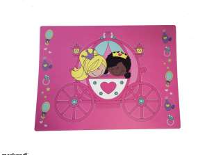 4-pack Lev & Lix plastic placemats with various prints for girls