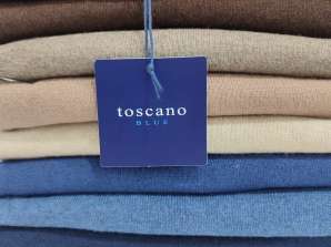 STOCK OF MEN'S CASHMERE BLEND SWEATERS MADE IN ITALY TUSCAN
