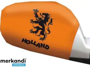 2 oranžinių Holland išorinių veidrodžių dangtelių rinkinys