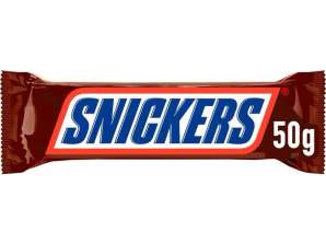 Bulk Snickers Single Chocolate Bars 12x24x50g - EAN 5000159461122, 288 Units per Carton for Wholesale