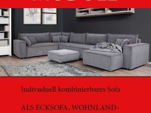 Nizza Modulsofa Elementsofa Ecksofa, Wohnlandschaft, Sofa Garnitur