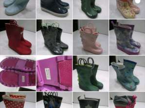 Collezione assortita di stivali da pioggia per bambini - Oltre 50 modelli colorati, taglie 18-36