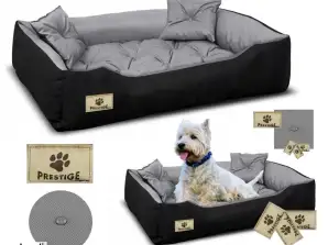 Corralito para cama para perros PRESTIGE 145x115 cm Impermeable Gris