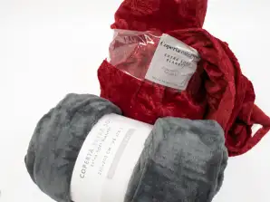 Mantas de lana y mantas en varios colores y tamaños
