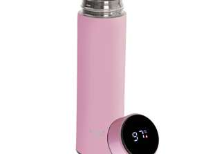LED thermos 473ml pink AD 4506p