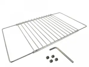 Herzberg HG 03213 : Grille de cuisson universelle pour four et grille à sous-verres réglable