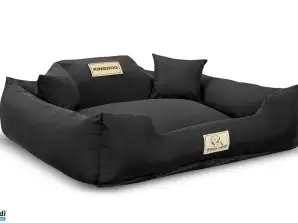 Corralito para cama para perros KINGDOG 100x75 cm Personalizado INAMOVIBLE Antideslizante Negro