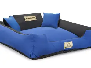 Corralito para cama para perros KINGDOG 75x65 cm Personalizado INAMOVIBLE Antideslizante Azul