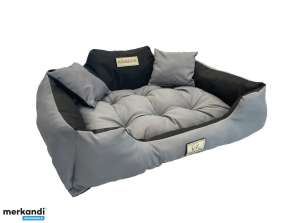 Кучешко легло за игра KINGDOG 115x95 см Персонализирано водоустойчиво тъмно сиво