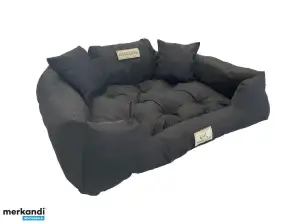 Dog bed playpen KINGDOG 100x75 cm Personalized Waterproof Black