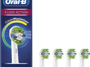 Oral-B FlossAction - с технология CleanMaximiser - Глави за четка - Опаковка от 4 бр.