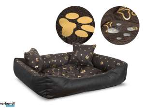 Dog bed playpen 65x55 cm Waterproof Gold Bones