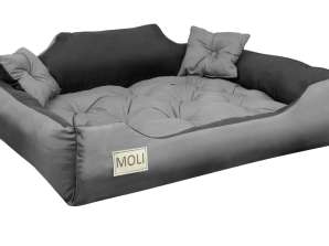 Легло за кучета 115x95 см Персонализирано сиво