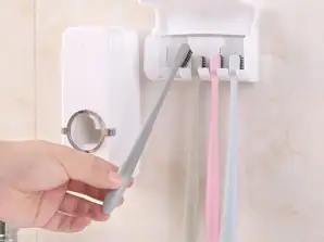 Toothpaste dispenser with toothbrush holder BRUSHBASE