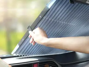 Maak kennis met het revolutionaire SolarProtect intrekbare autozonnescherm - uw ultieme schild tegen de zon! - Afmeting: 46 × 140 cm