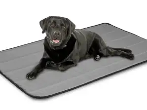 Suņu gultas paklājs 80x60 cm Pelēks Codura ūdensizturīgs