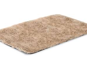 SHAGGY Tapis en peluche 100x160 cm Antidérapant Beige Doux