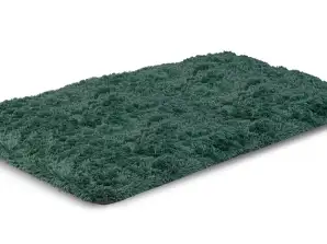 Tapis moelleux SHAGGY 100x160 cm Antidérapant Vert Doux