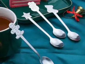 Colheres decorativas de Natal (4 peças) XMASSPOON