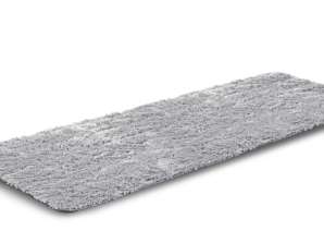 Plyšový koberec SHAGGY 80x300 cm Protišmykový svetlosivý mäkký